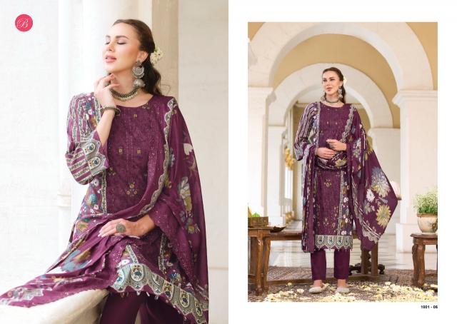 Belliza noor-e-ishq cotton dress materials wholesale